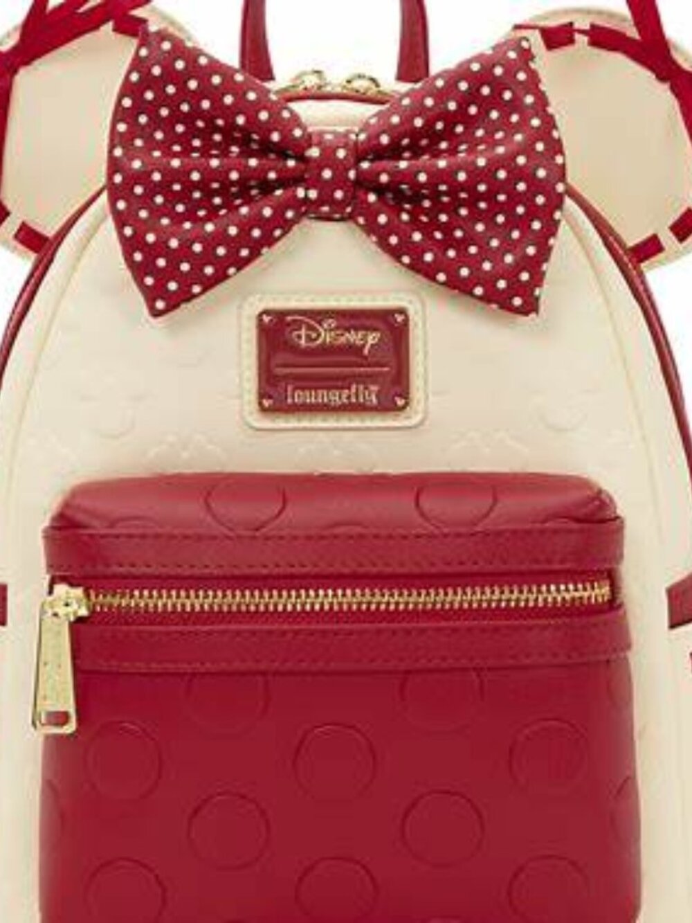 Loungefly Minnie Rocks the Dots Coquette Mini Backpack NWT